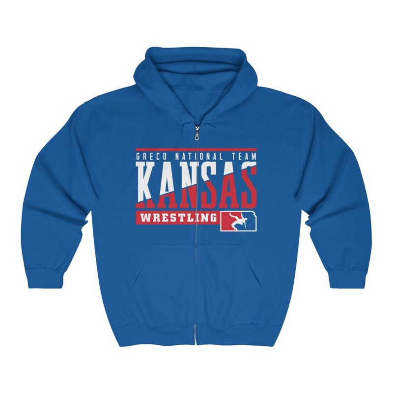 USAW KS Greco Unisex Heavy Blend Full Zip Hooded Sweatshirt
