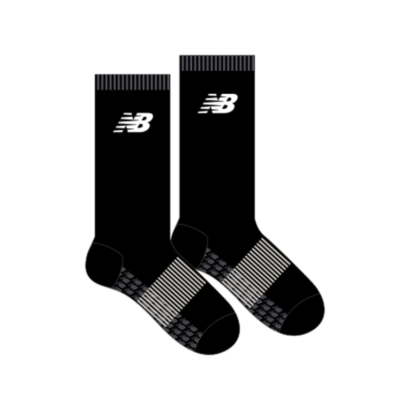Adelaide City FC | New Balance Crew Length Socks – Black