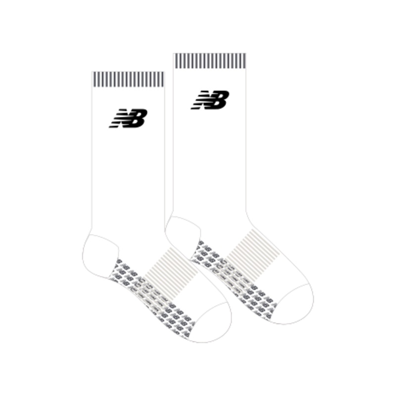 Adelaide City FC | New Balance Crew Length Socks – White