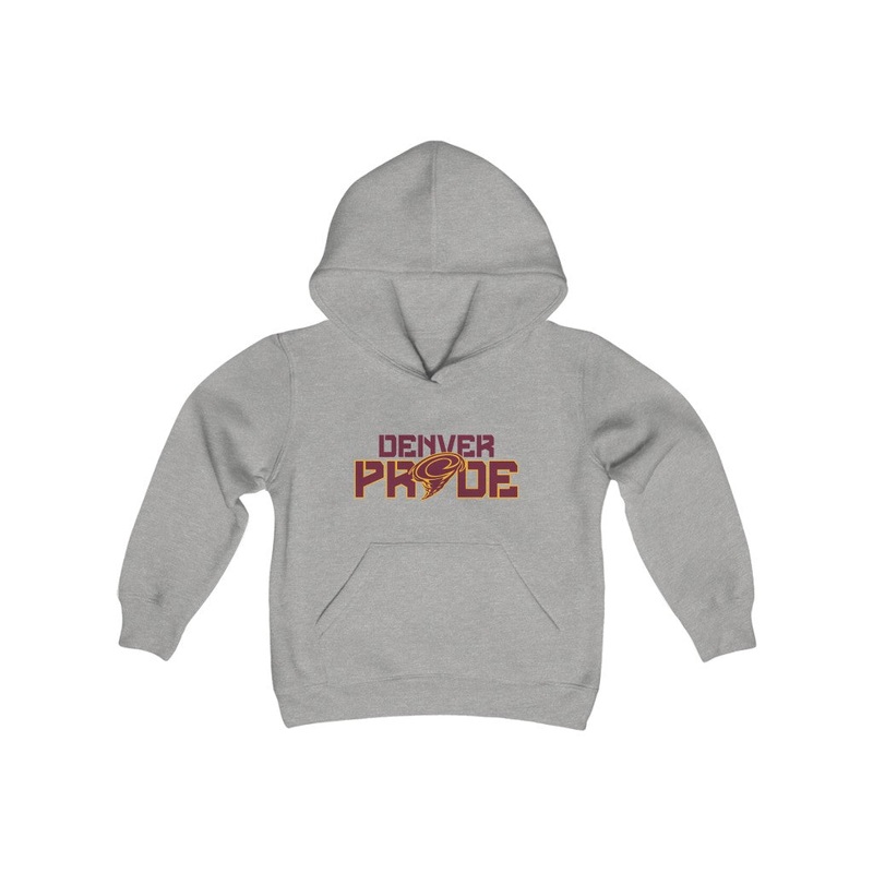 Denver Pride Youth Hoodie|Sport Grey|L|S|M|XL
