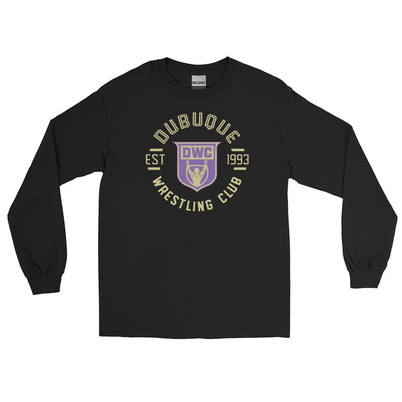 Dubuque Wrestling Club 100% Cotton Long Sleeve Shirt