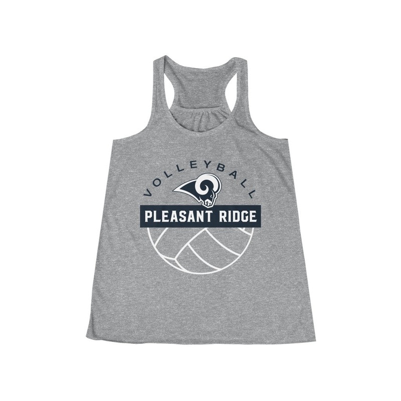 Women’s Flowy Racerback Tank|Athletic Heather|S|L|2XL