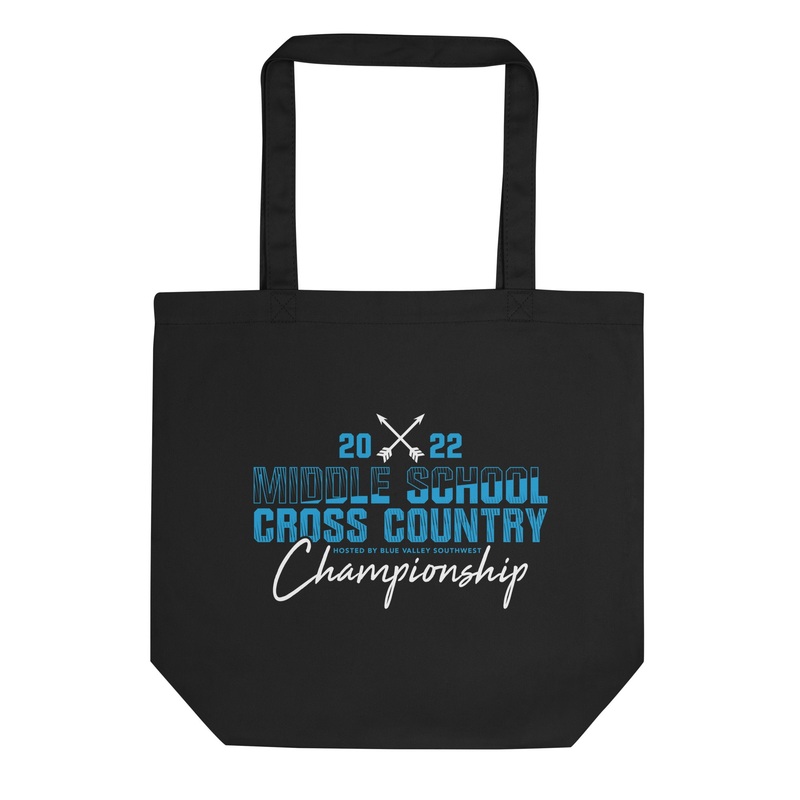 ’22 Middle School XC Championship Neon Blue Eco Tote Bag