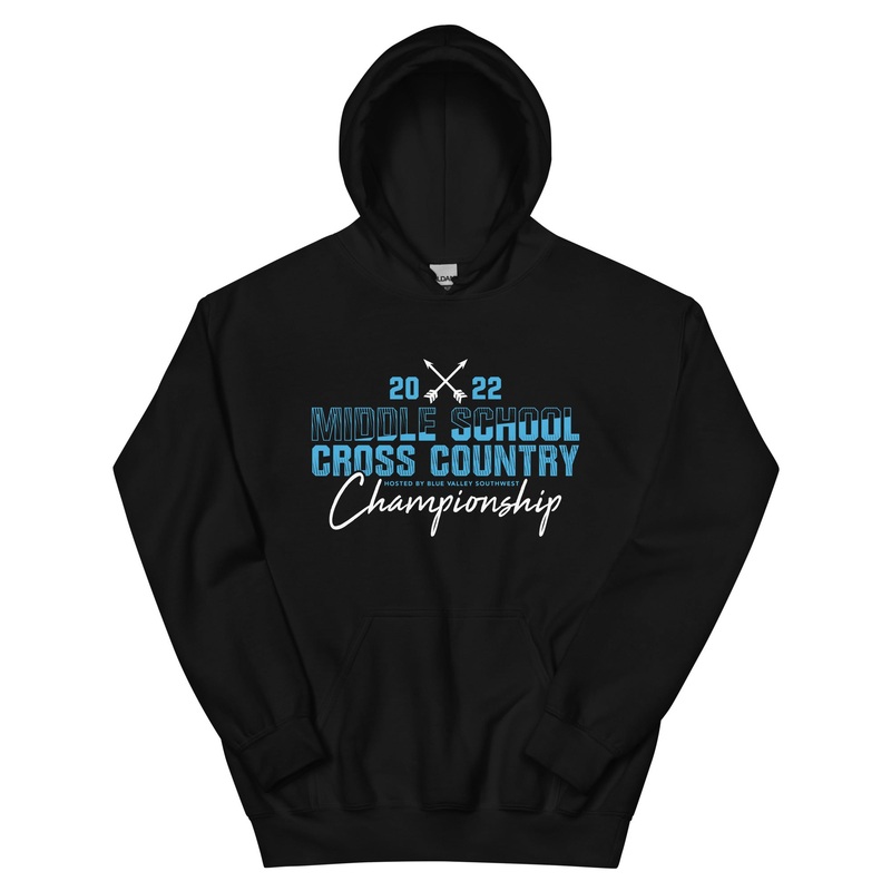 ’22 Middle School XC Championship Neon Blue Unisex Hoodie