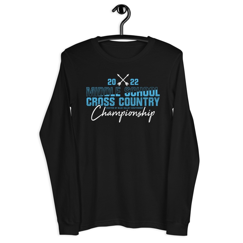 ’22 Middle School XC Championship Neon Blue Unisex Long Sleeve Tee
