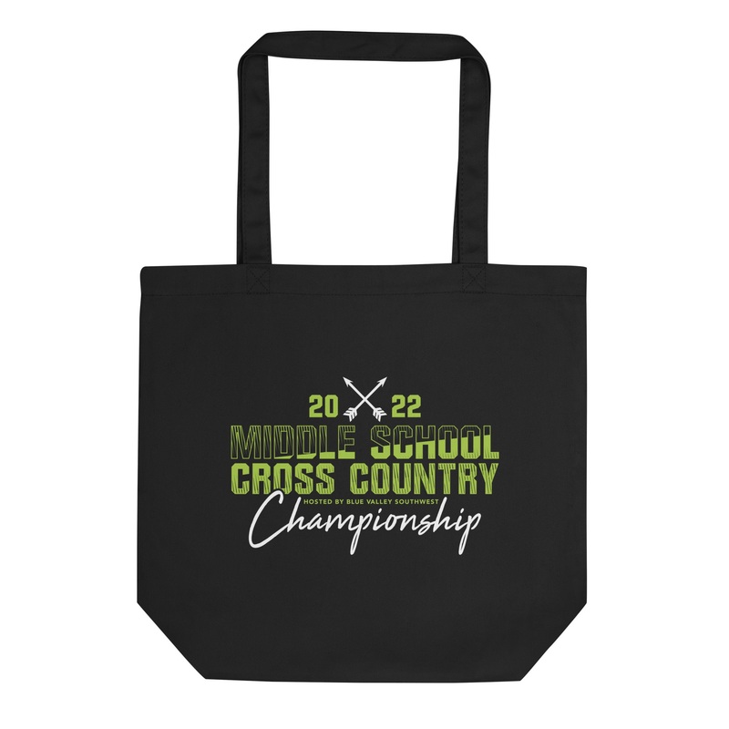 ’22 Middle School XC Championship Neon Green Eco Tote Bag