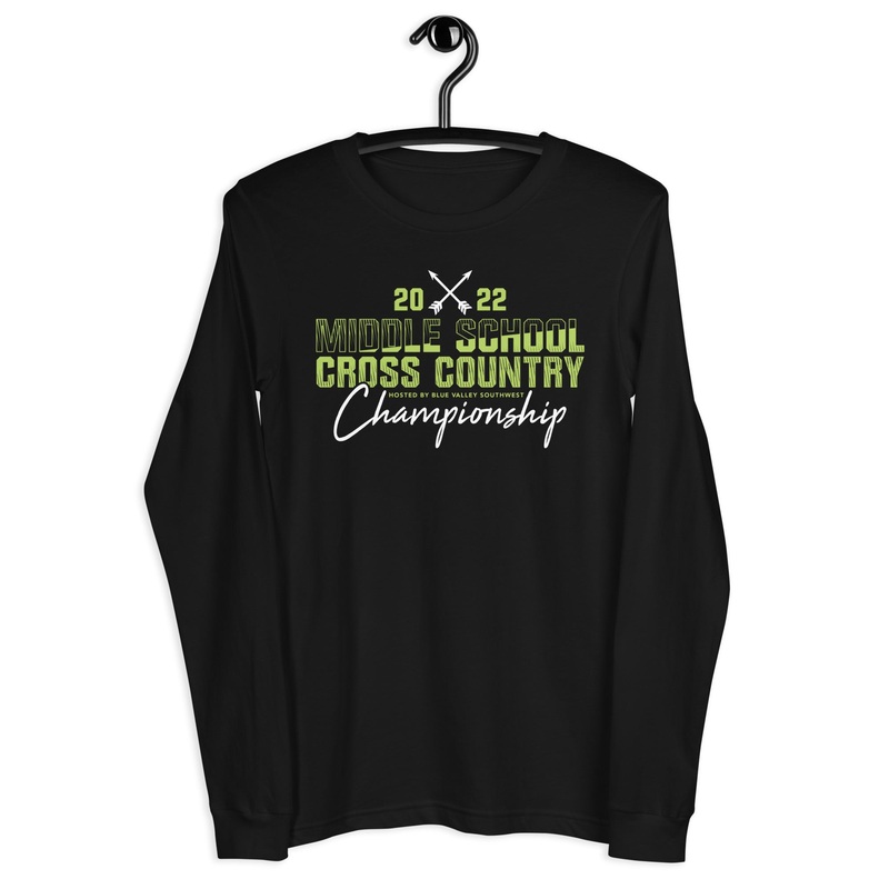 ’22 Middle School XC Championship Neon Green Unisex Long Sleeve Tee