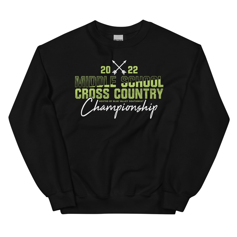 ’22 Middle School XC Championship Neon Green Unisex Sweatshirt