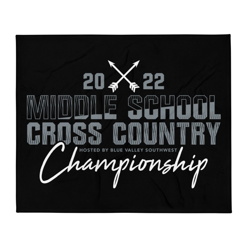 ’22 Middle School XC Championship Throw Blanket