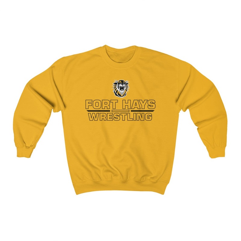 Fort Hays State University Wrestling Unisex Heavy Blend Crewneck Sweatshirt