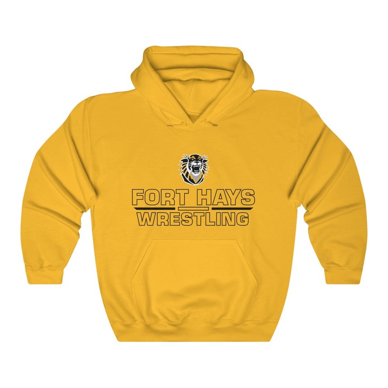 Fort Hays State University Wrestling Unisex Heavy Blend Hooded Sweatshirt