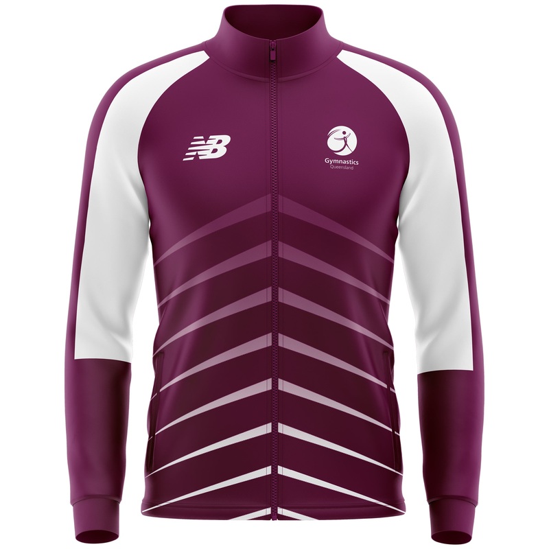 Gymnastics QLD | Track Jacket|Youth 2|Youth 4|Youth 6|Youth 8|Youth 10|Youth 12|Youth 14|Youth 16|S|M|L|XL|2XL|3XL|4XL|5XL