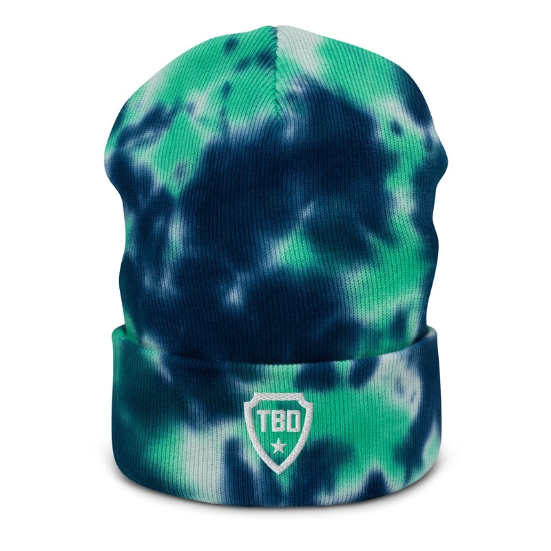 T. Baldwin Demarest Elementary School Adult Tie-dye beanie