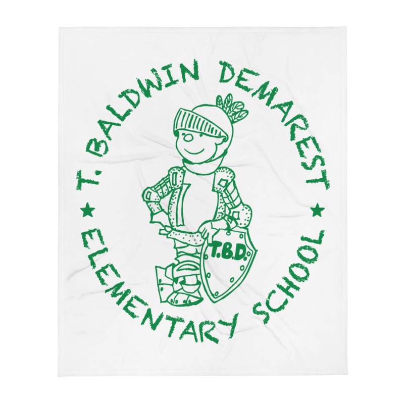 T. Baldwin Demarest Elementary School Throw Blanket
