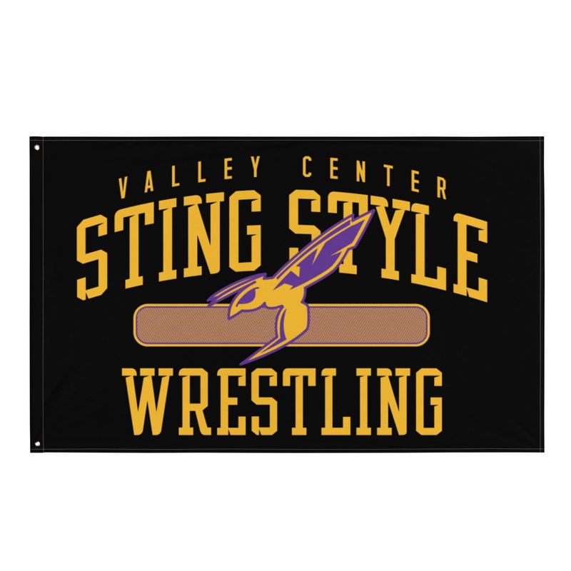 Valley Center Wrestling Club All-Over Print Flag