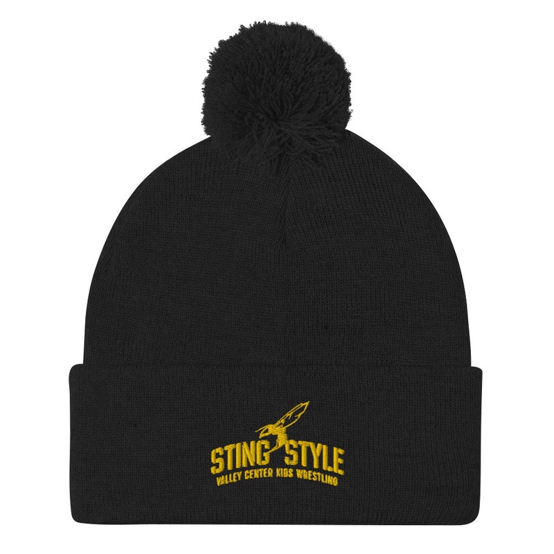 Valley Center Wrestling Club Pom-Pom Knit Cap