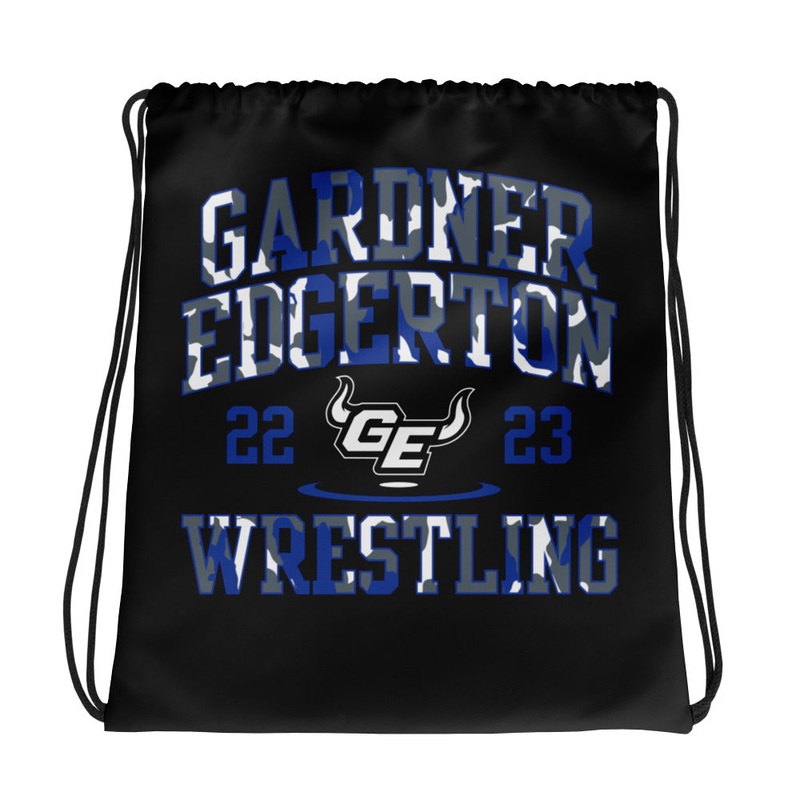 22/23 Gardner Edgerton Wrestling Drawstring bag