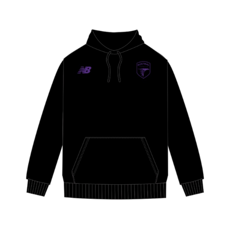 Austral Volleyball | Unisex Black Fleece Hoodie