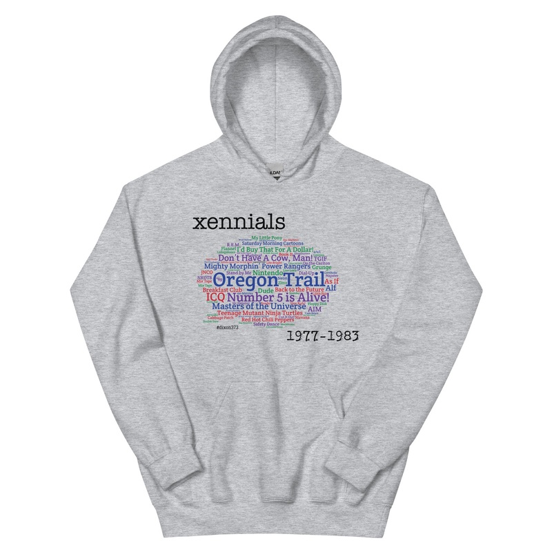 Xennials Unisex Hoodie|S|M|L|XL|2XL