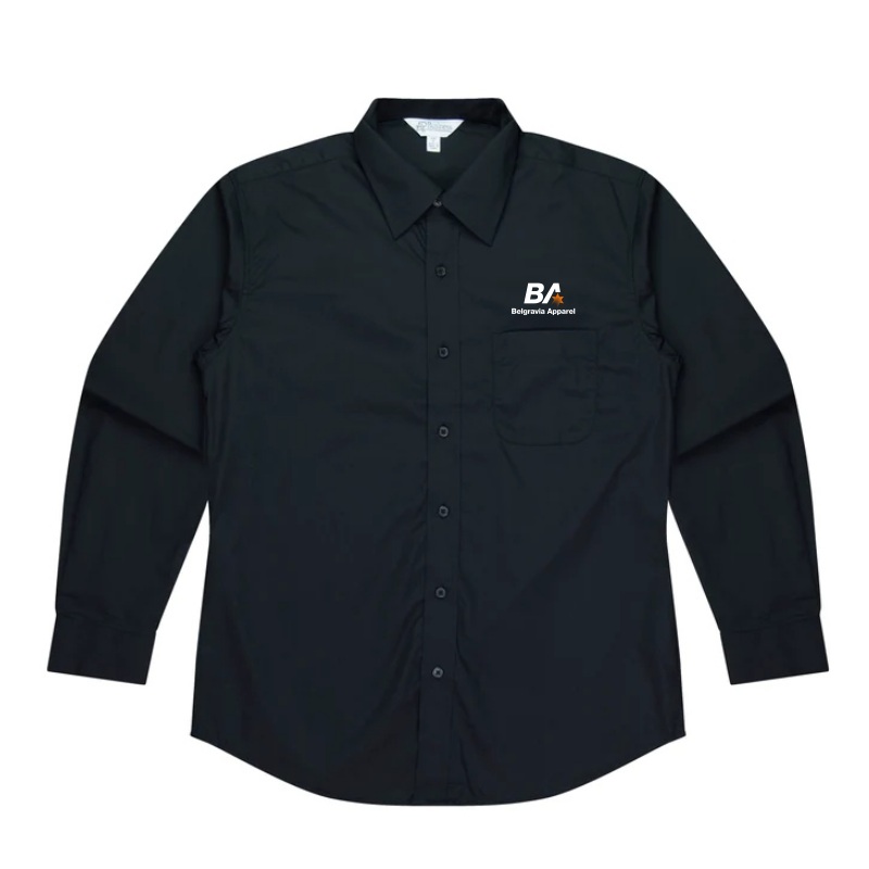 Belgravia Apparel Staff | Mens Black Long Sleeve Shirt
