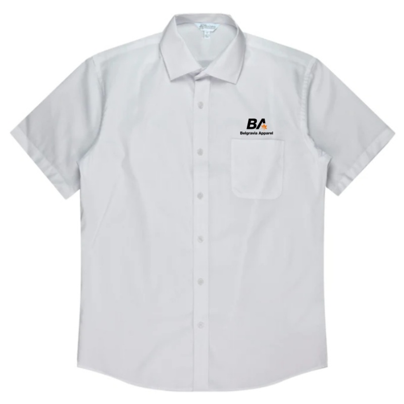 Belgravia Apparel Staff | Mens White Short Sleeve Shirt
