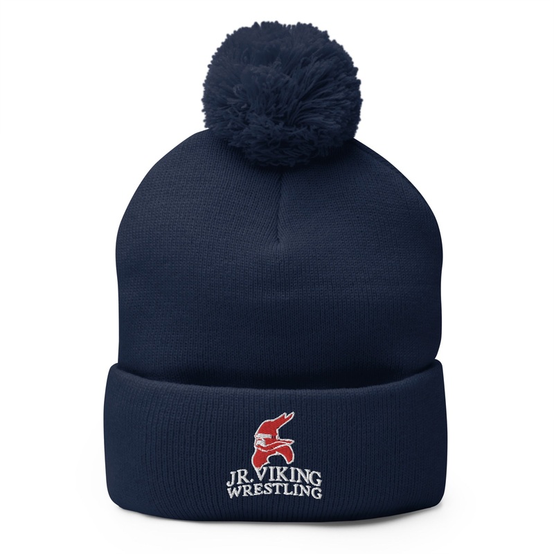 Topeka Jr. Vikings Pom-Pom Knit Cap
