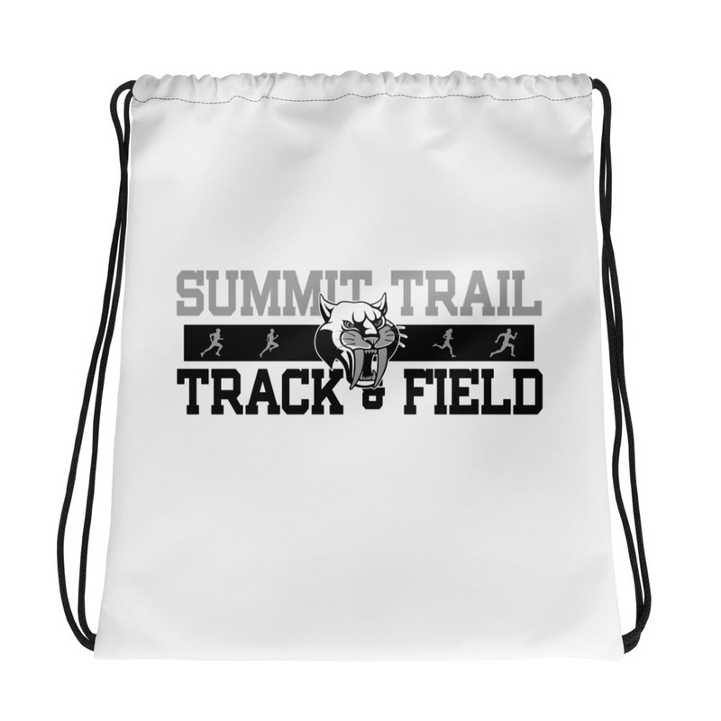 Summit Trail Middle School Track & Field All-Over Print Drawstring Bag