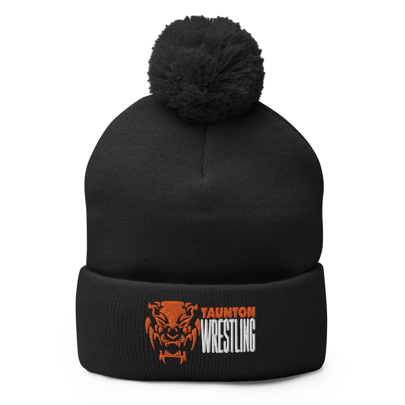 Taunton Wrestling  Pom-Pom Knit Cap