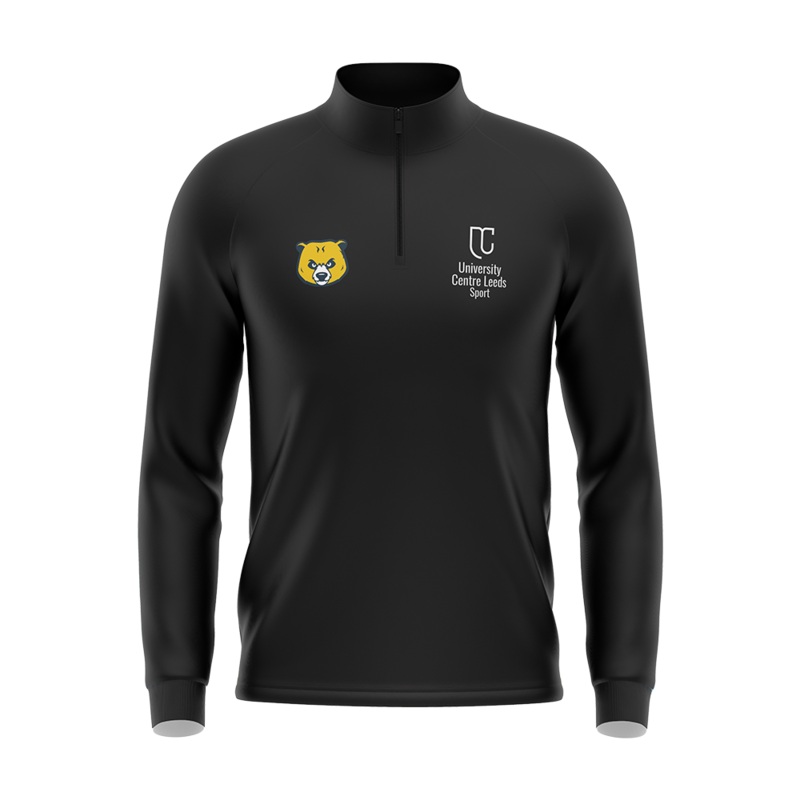 UC Leeds HE Sport 1/4 Zip|Small Youth|Medium Youth|Large Youth|Extra Large Youth|Small|Medium|Large|Extra Large|XXL|3XL