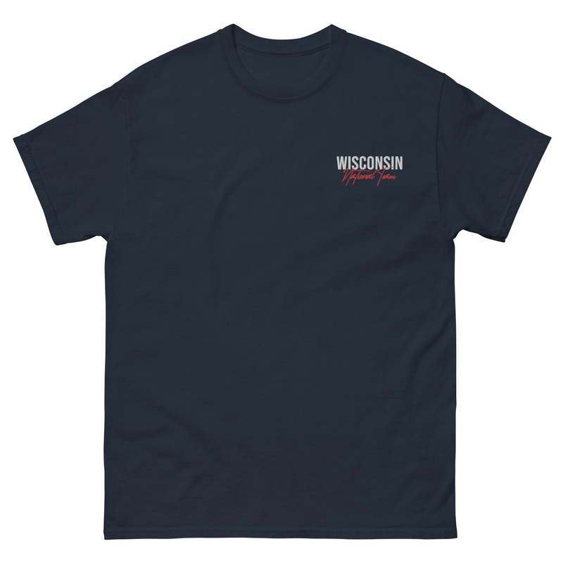 Wisconsin Wrestling Federation  Men’s Embroidered classic tee