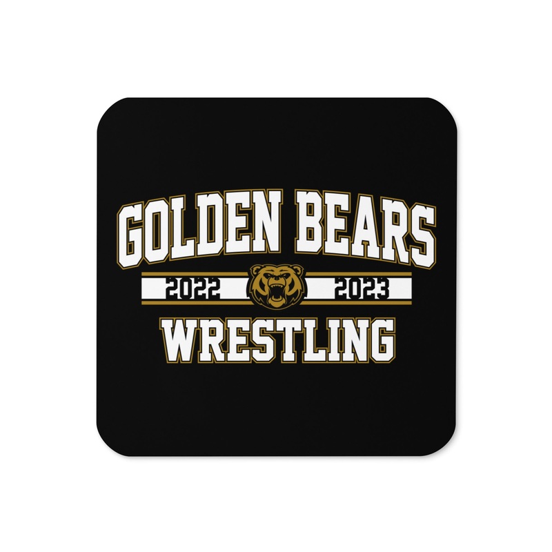 Turner High School Wrestling Cork Back Coaster