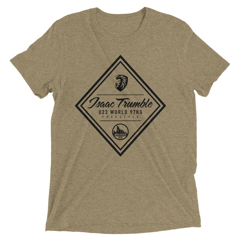 Trumble – MWC Heather Olive Unisex Tri-Blend T-Shirt