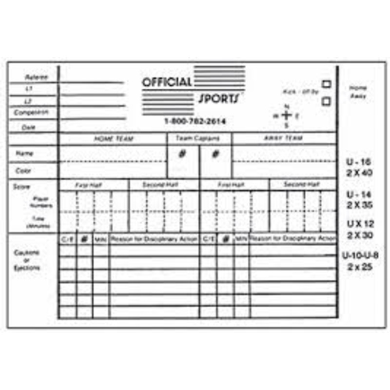 OSI Soccer Report Forms