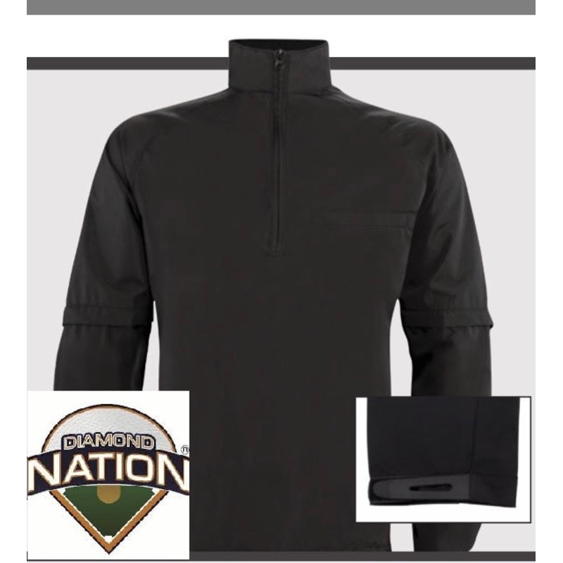 Diamond Nation Convertible Pullover Umpire Jacket