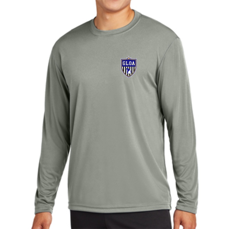 GLOA Dry Wick LS  Grey Tee|Grey|S|M|L|XL|2XL|3XL|4XL