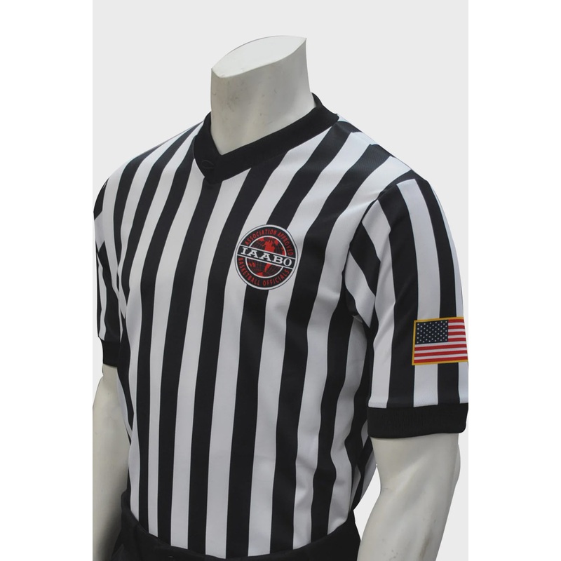 Maryland IAABO Basketball Men’s Short Sleeve Shirt with Flag on Sleeve