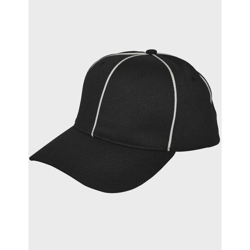 Smitty Black w/ White Piping Flex Fit Football Hat