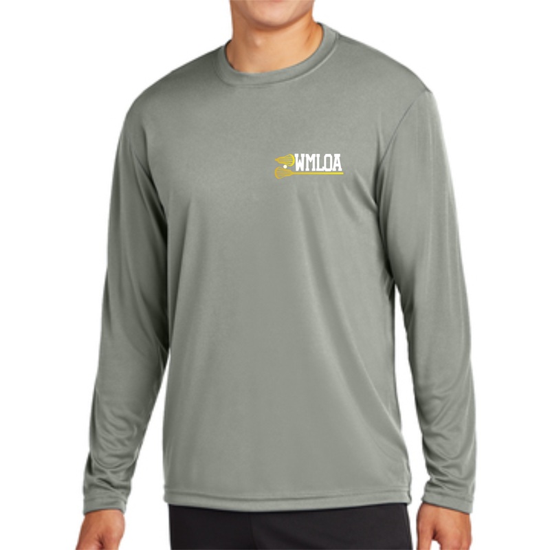 WMLOA Dry Wick LS Grey Tee|S|M|L|XL|2XL|3XL|4XL