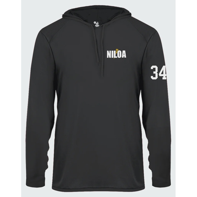 NILOA Charcoal Grey Fleece Hoodie