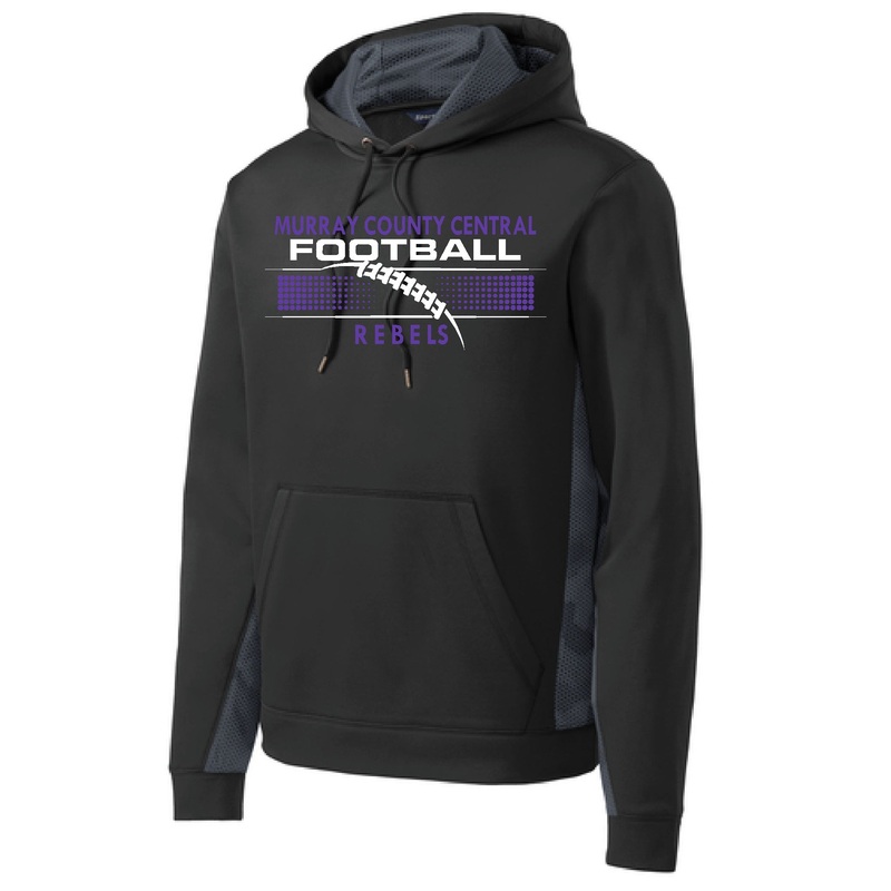 MCC Rebels Football  CamoHex Hooded Sweatshirt