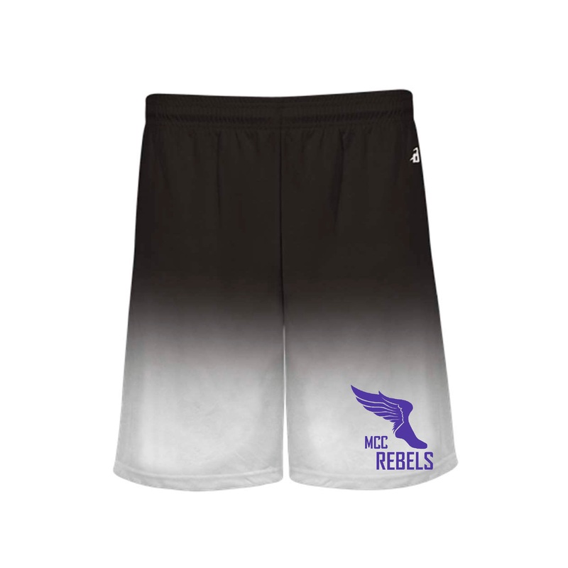 MCC TRACK & FIELD OMBRE BLACK SHORTS