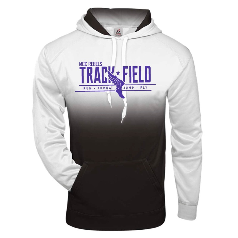 MCC TRACK & FIELD OMBRE BLACK SWEATSHIRT #1