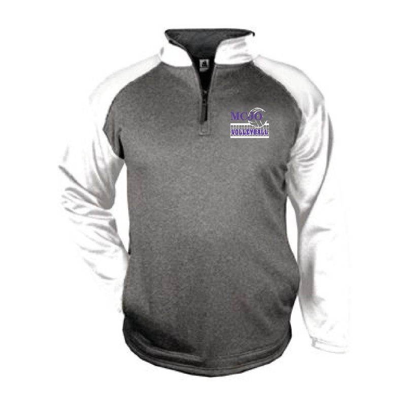 MCJO Volleyball Badger Unisex 1/4 Zip Pullover