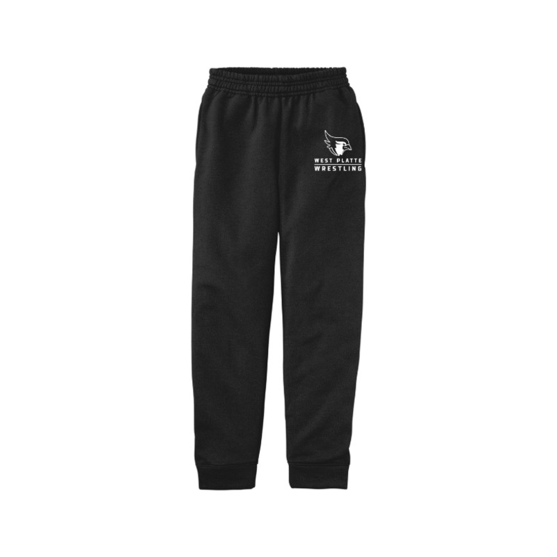 West Platte Wrestling Port & Company Youth Core Fleece Jogger. PC78YJ