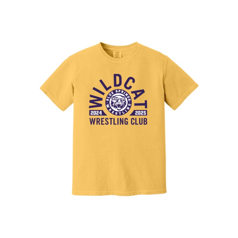 Wildcat Wrestling Club Comfort Colors Garment-Dyed Heavyweight T-Shirt