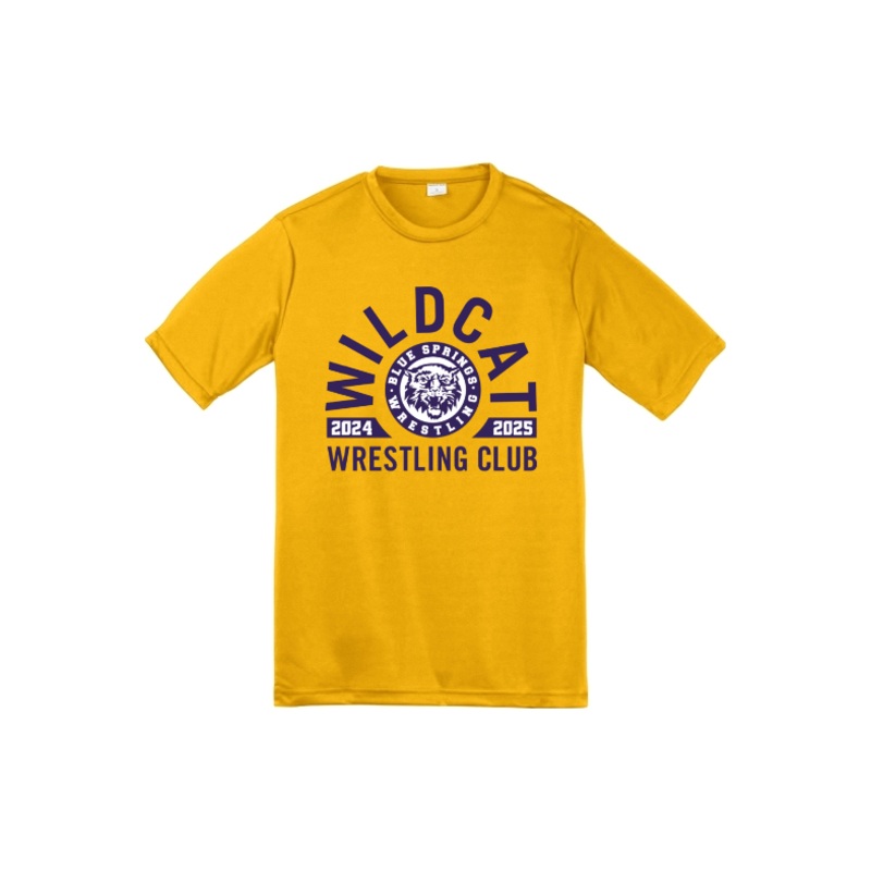 Wildcat Wrestling Club Sport-Tek Youth PosiCharge Competitor Tee. YST350