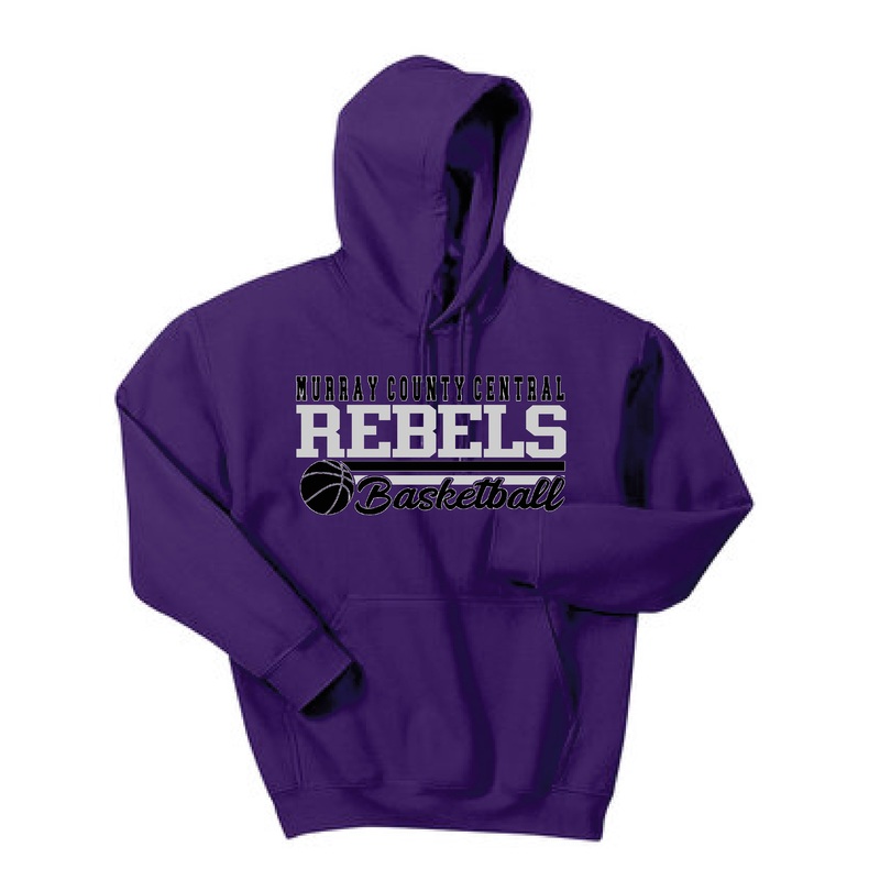 MCC Basketball Gildan  Heavy Blend Purple Hooded Sweatshirt