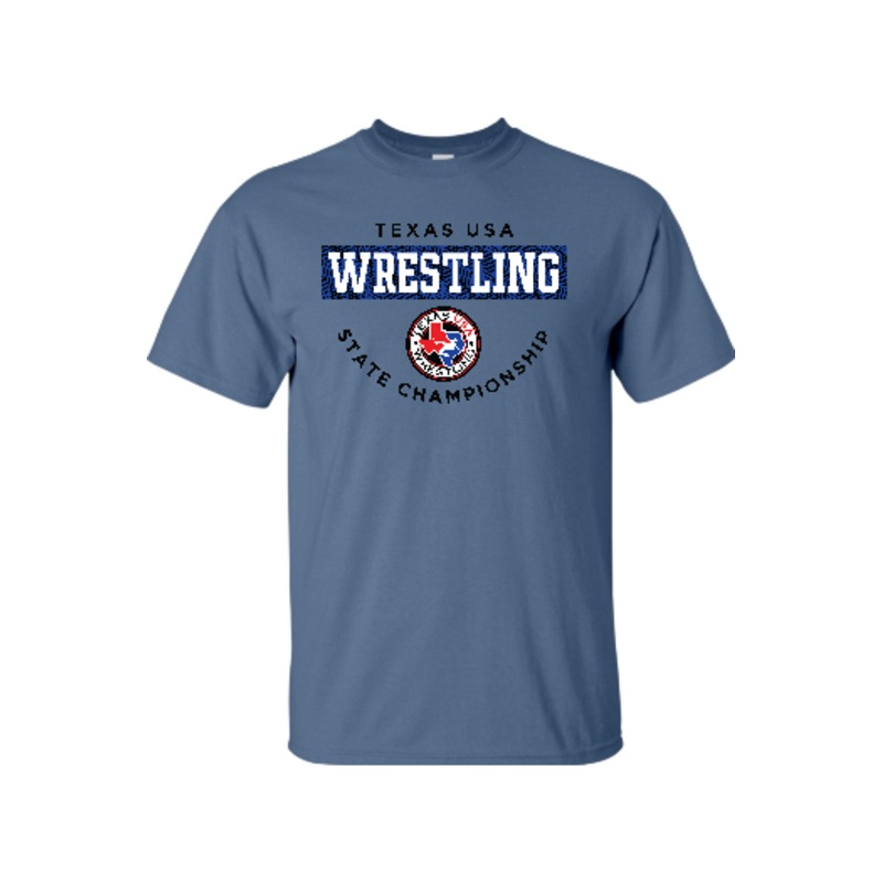 Texas USA State Wrestling Tournament 2025 Gildan Heavy Cotton T-Shirt – 5000