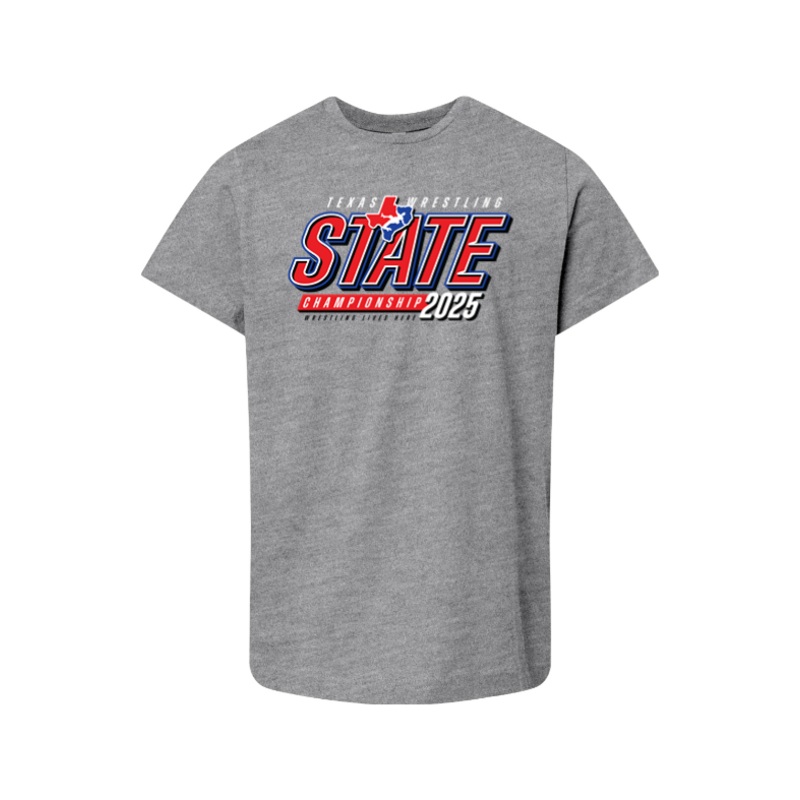Texas USA State Wrestling Tournament 2025 LAT Youth Fine Jersey Tee – 6101 YXL