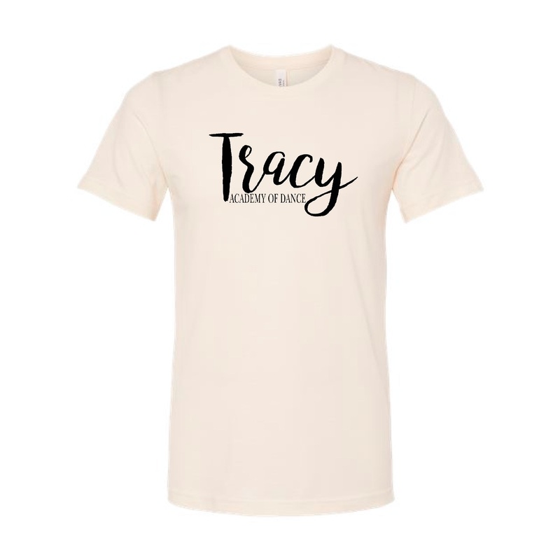 Tracy Academy of Dance Bella Canvas Tshirt – Natural